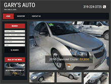 Tablet Screenshot of garysautoia.com